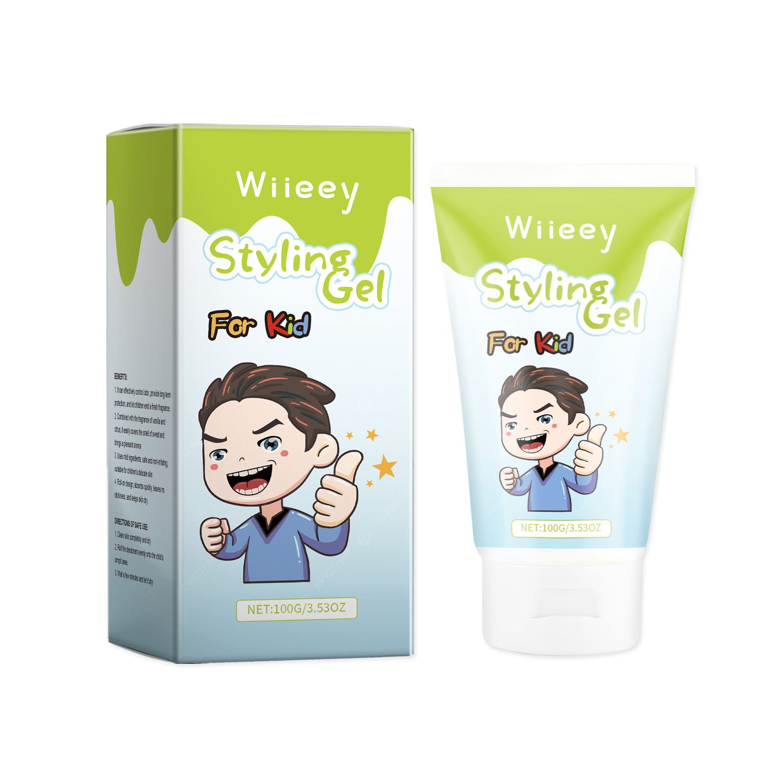 Wiieey 儿童发型凝胶 啫喱膏发冻果冻胶儿童碎发整理化妆造型发蜡